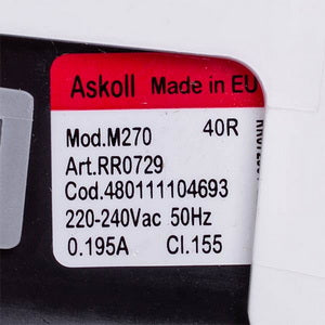 Pump (pump) for washing machine Whirlpool 480111104693 Askoll M270 RC0061