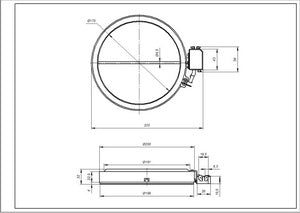 Whirlpool 480121101516 Eika 1700W hob for glass ceramic surface