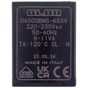 Solenoid valve coil for Tefal SS-1810002489 steam generator