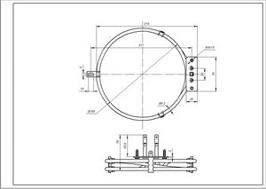 Convection pan (round) for the oven Ardo 524011800 2000W