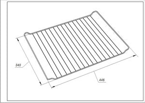 Grid GRD001 for Whirlpool oven 446x340mm 481245819334