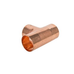 Copper tee for air conditioner 3 x 2 1/8"
