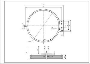 Convection pan (round) 1800W for Beko oven 262900074