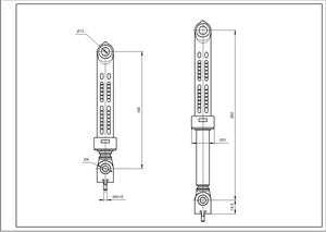 Indesit C00140744 Tank shock absorber for washing machine 100N