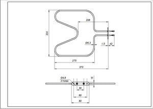 Bottom pan for Zanussi oven 3570635015