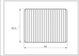 Grid 426x357.4mm for Electrolux oven 140066595012