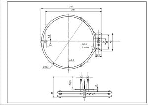 Convection pan 3871425108 (round) 2450W for Electrolux oven