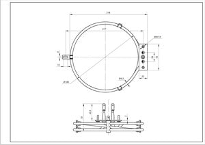 Convection pan (round) 2000W 524011800 for Ardo oven