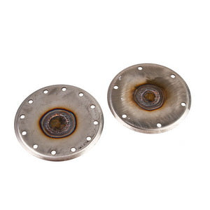 Drum flange (support) for an Electrolux vertical washing machine (2 pcs., slots, stainless steel, for bearing 6203)