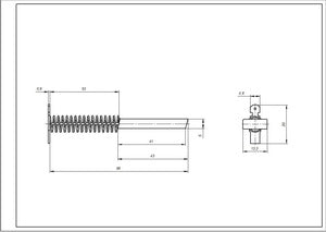 Motor brushes (2 pcs.) for Bosch washing machine 00616505