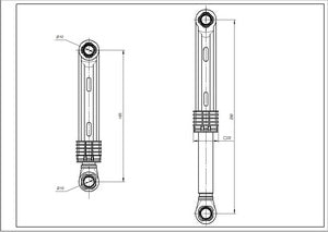 Tank shock absorber DC66-00343J 80N AKS for Samsung washing machine