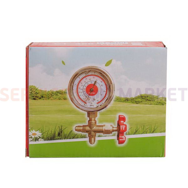 Manometric manifold 1-valve WJ-466G (R-32 R-410 R-134 R-407)