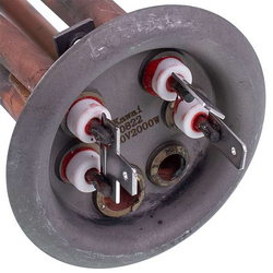 Ten flange for boiler 34013100000 Kawai 2000W (copper) L=310mm flange 64mm (for anode M4)