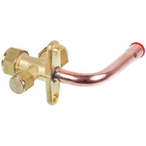 Service faucet (port) 3/8" corner 90° for air conditioner