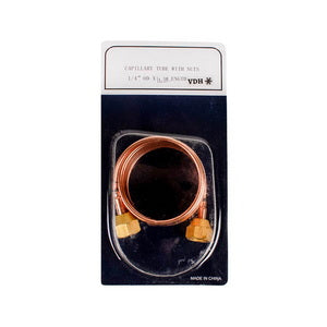 Capillary tube with nut 1/4" L=1500mm for thermoregulating valve and pressure switch