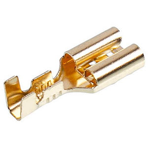 Flat terminal FASTON "mother" 6mm (100 pcs) for washing machine