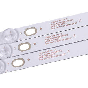 Set of LED backlight JS-D-JP43DM-A81EC + JS-D-JP43DM-B82EC (MS-L2317-A/B V5) for 43" TV