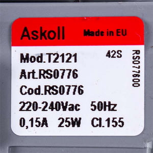 Pump for washing machine Askoll 49023062 25W T2121 (aluminum winding)