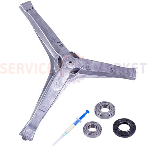 Repair kit (crosspiece DC97-15184A + oil seal 35*65.55*10/12mm + bearings 205/206 + grease) Samsung