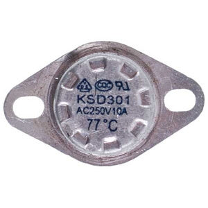 Thermostat KSD301 77°C 10A 250V for Thermex boiler