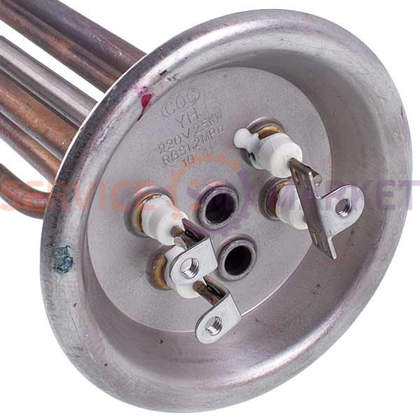 Ten for the boiler Thermex 1500+1000W (copper) L=300mm flange 92mm (for anode M6)