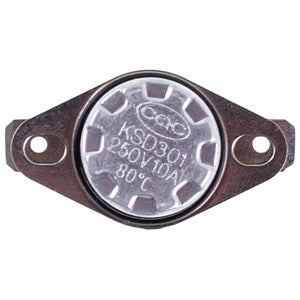 Thermostat KSD301 80°C 10A 250V (universal) for boiler (normally closed)