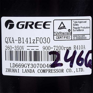 Compressor inverter. 18" QXA-B141zF030 R410a 260-350V Gree Cooper&Hunter (C&H) 00105246G