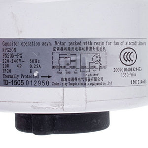 Unit fan motor for air conditioner C&H 1501214603 RPG20N(FN20N-PG) 20W 220-240V 0.25A, rod 8x49mm