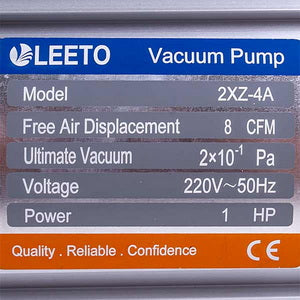 Vacuum pump LEETO 2XZ-4A (2 stages 226 l/min.)