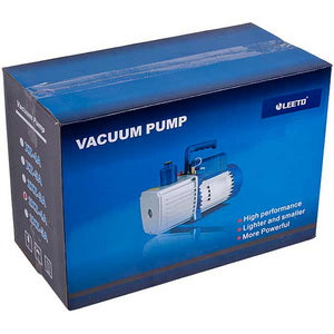 Vacuum pump with pressure gauge LEETO 2XZ-4A-SV (2 stages 226 l/min.)