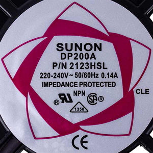 Square fan SUNON DP200A 2123HLS 120x120x38mm 220-240V 0.14A