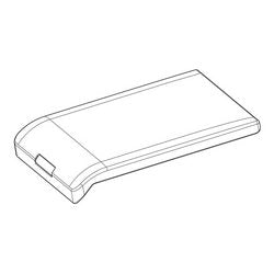 Vanity hatch cover with gorge for Zanussi washing machine 140227974049