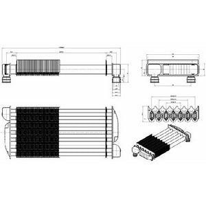 Baxi gas boiler Primary heat exchanger Eco/Luna, Westen Energy/Star 28-31 kW 608550