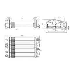 Bithermal heat exchanger for gas boiler Teplowest Optima AGD-18 2.55.35.064.02