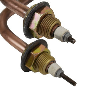 Boiler for a 2 kW distiller (copper) H=150 mm, W=125 mm, M18 (bent)