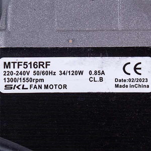 Blower motor 34W 220/240V 0.85A 50/60HZ 1300/1550RPM
