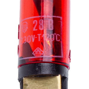 Indicator lamp for boiler SWT707UN L=55mm 230V 120°С D=9mm (2 contacts)