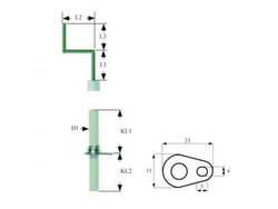 Electrode for gas equipment Lainox, Mareno