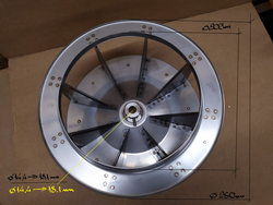 Impeller fan turbine for combi steamer Angelo Po FC611, FM611 series ø238mm