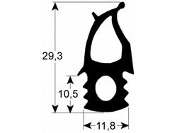 Ущільнення дверей резинка для пароконвектомата Electrolux, Zanussi FCZ, AOS, EJN 20рівн.серії, 480x1460мм