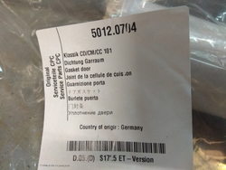 Reinforced door rubber for combi steamer Rational CM, CD, CC 10-level series, 480x725mm