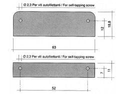 Door magnet for dishwasher Comenda, Electrolux, Elframo, Hoonved, Silanos 63x19x11mm