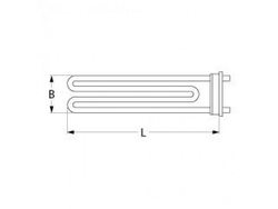 Boiler heater for dishwasher Lamber 416232 6000W 230V L=293mm B=40mm