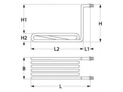 Heat for fryer Haka 415627 3500W 400V