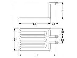 Heat for fryer Apexa, Bartscher, Star-10 416167 2500W 230V