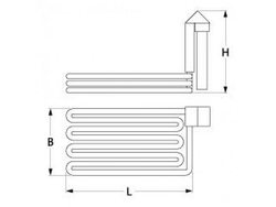 Heat for fryer Gastrofrit 418552 10000W 400V