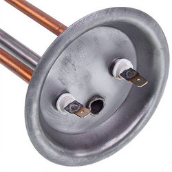 Ten flanges for Thermex 1000W boiler (copper) L=280mm flange 92mm (anode M6)