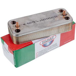 Heat exchanger plates (14 plates) Zilmet for gas boiler 17B1901426