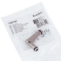 Faucet handle for gas boiler Vaillant TURBOmax/ATMOmax Pro/Plus, Aquablock 125151