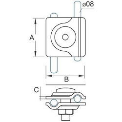 Pressing round conductor (universal) from stainless steel 30/8 Ni